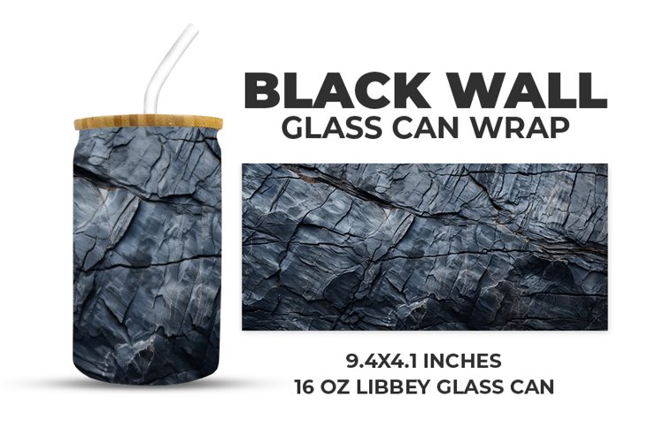 Black Wall Glass Can Wrap example image 1