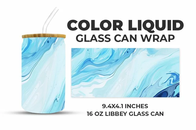 Color Liquid Glass Can Wrap