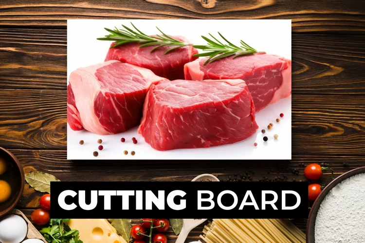 Raw Meat Cutting Board sublimation
