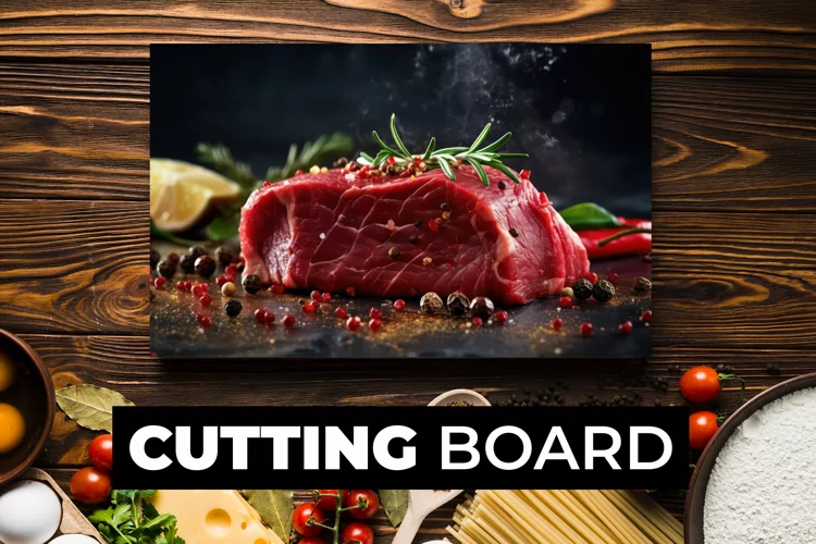 Raw Meat Cutting Board sublimation