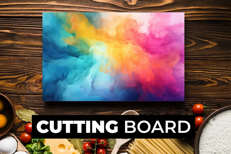 Watercolor Cutting Board Sublimation