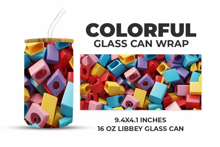 Colorful Glass Can Wrap