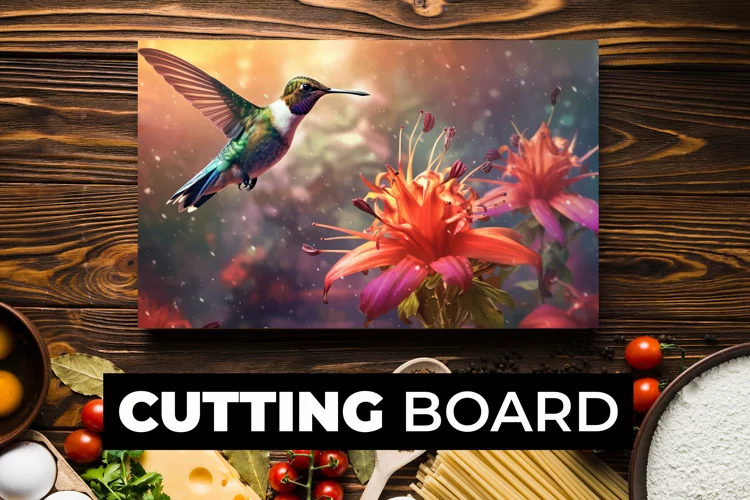 Bird Cutting Board sublimation