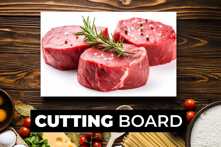 Raw Meat Cutting Board sublimation