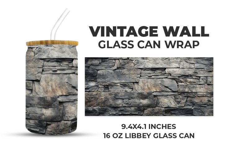 Vintage Wall Glass Can Wrap example image 1