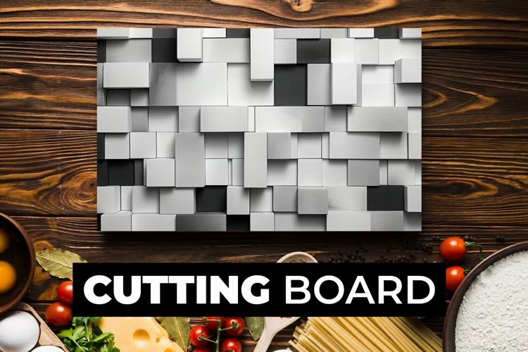 3D Boxes Cutting Board Sublimation