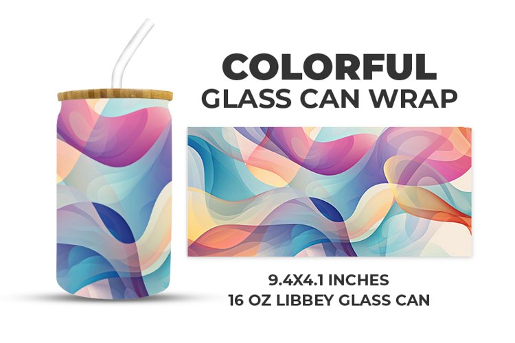 Colorful Glass Can Wrap example image 1