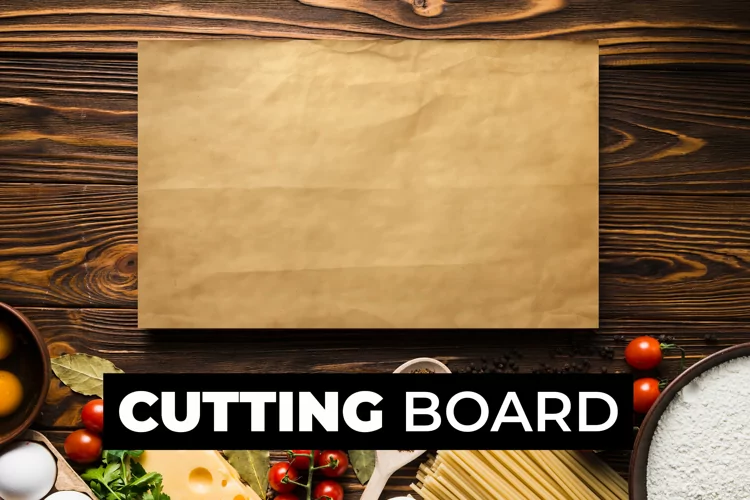 Vintage Paper Cutting Board sublimation