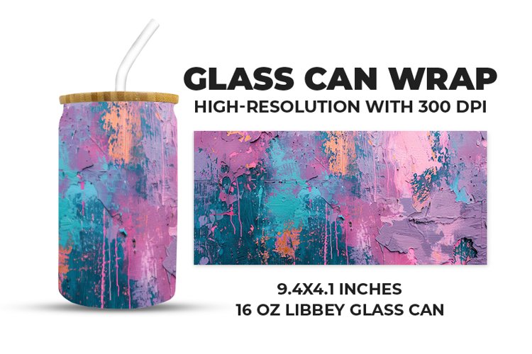 Painted Wall Glass Can Wrap