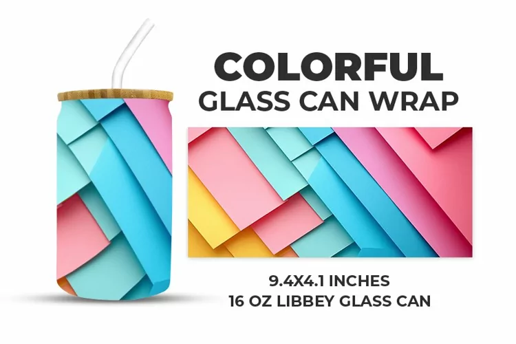 Colorful Glass Can Wrap