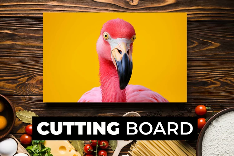 Flamingo Cutting Board Sublimation