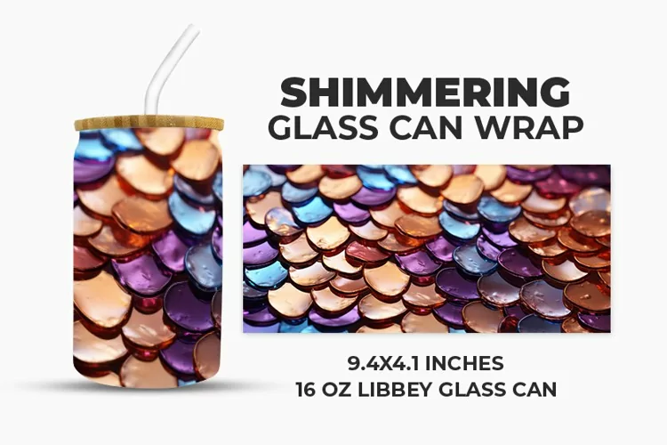 Shimmering Glass Can Wrap