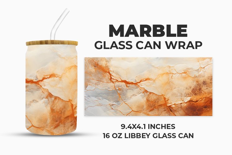 Marble Glass Can Wrap