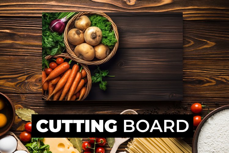 Vegetables Cutting Board sublimation example image 1