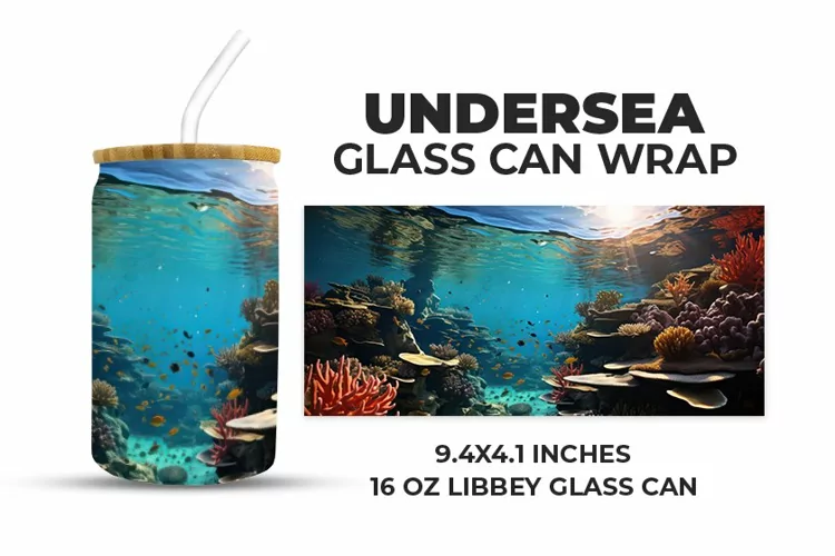 Undersea Glass Can Wrap
