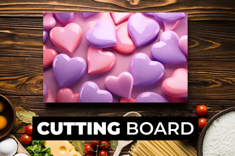 3D Heart Cutting Board Sublimation