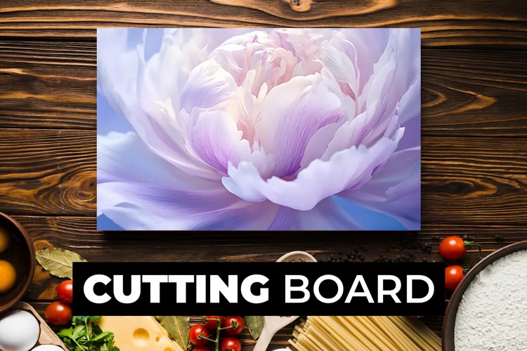 Flower Cutting Board Sublimation