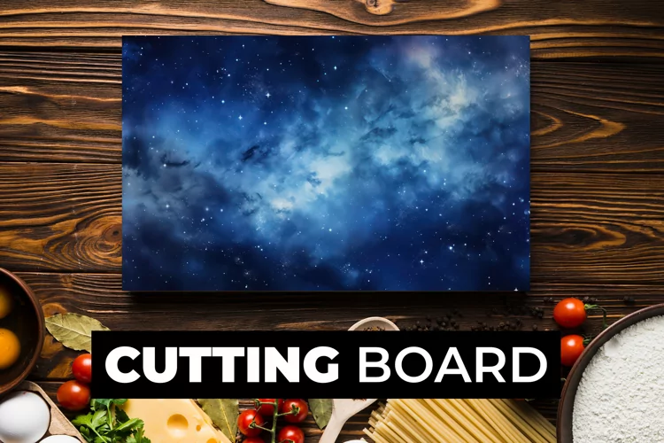 Blue Sky Cutting Board Sublimation