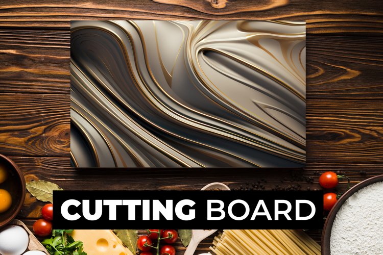 3D Abstract Cutting Board Sublimation example image 1