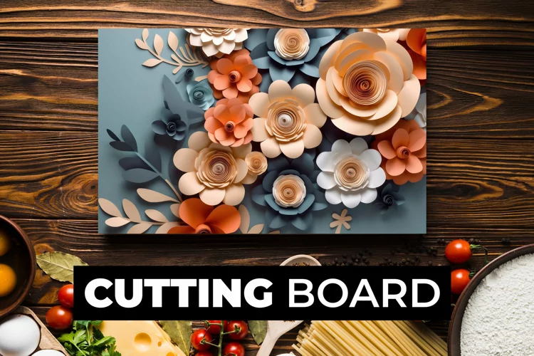 3D Flowers Cutting Board sublimation