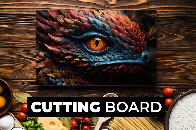 Dragon Eye Cutting Board Sublimation
