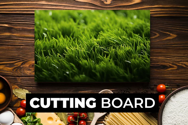 Grass Cutting Board sublimation