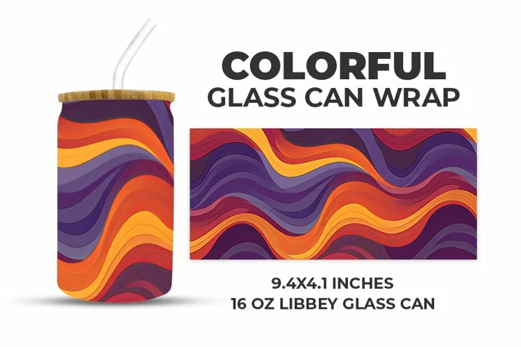 Colorful Glass Can Wrap