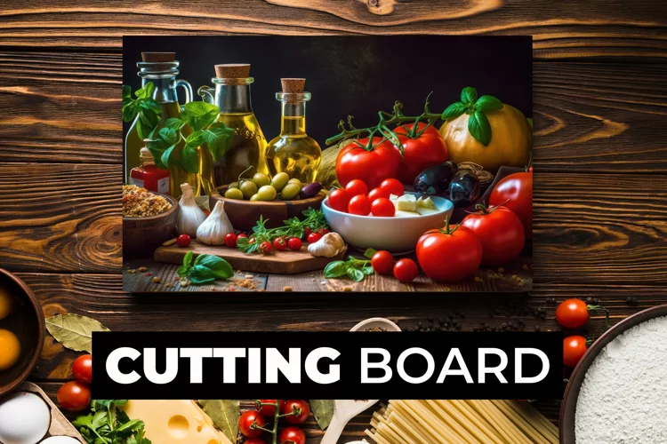 Variety Of Food Cutting Board sublimation