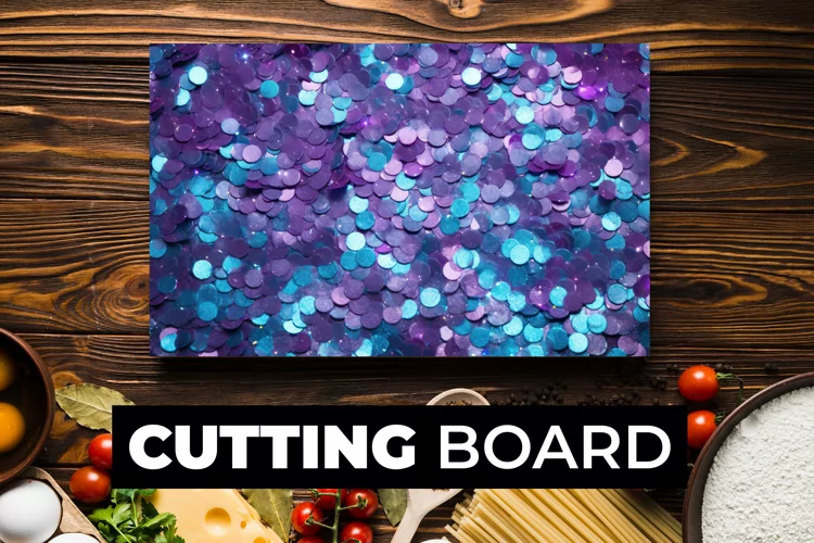 Glitter Cutting Board Sublimation