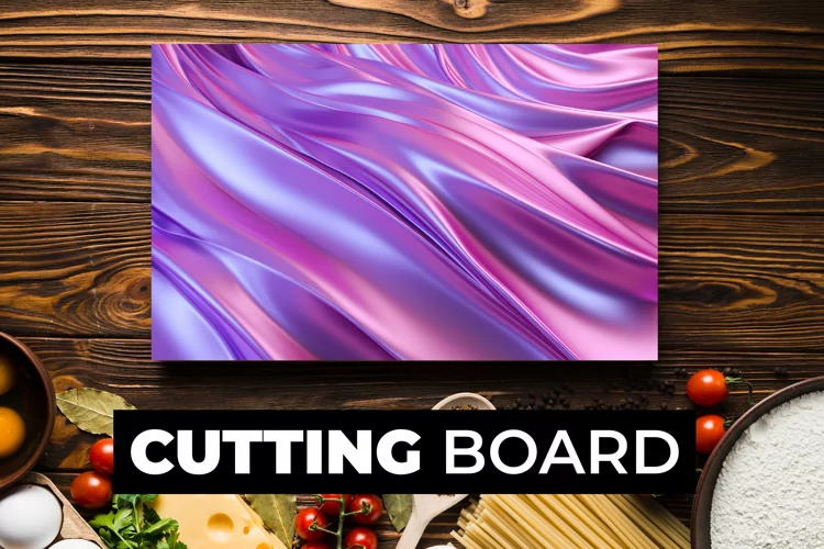 3D Purple Cutting Board Sublimation