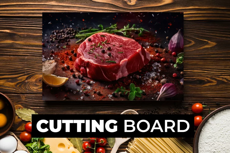 Raw Meat Cutting Board sublimation