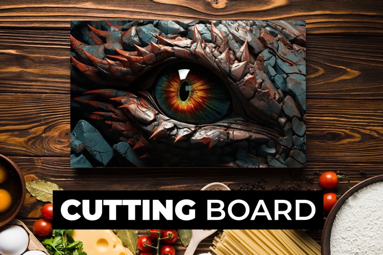 Dragon Eye Cutting Board Sublimation
