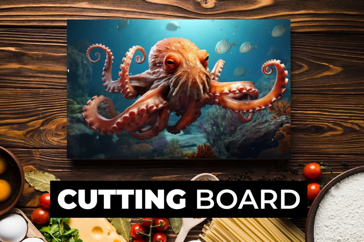 Octopus Cutting Board sublimation example image 1
