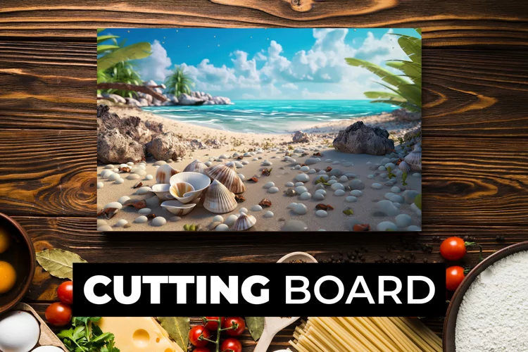 Beach Cutting Board Sublimation