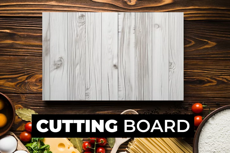 White Wooden Cutting Board Sublimation