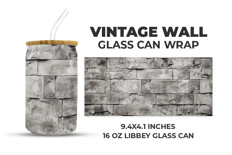 Vintage Wall Glass Can Wrap example image 1