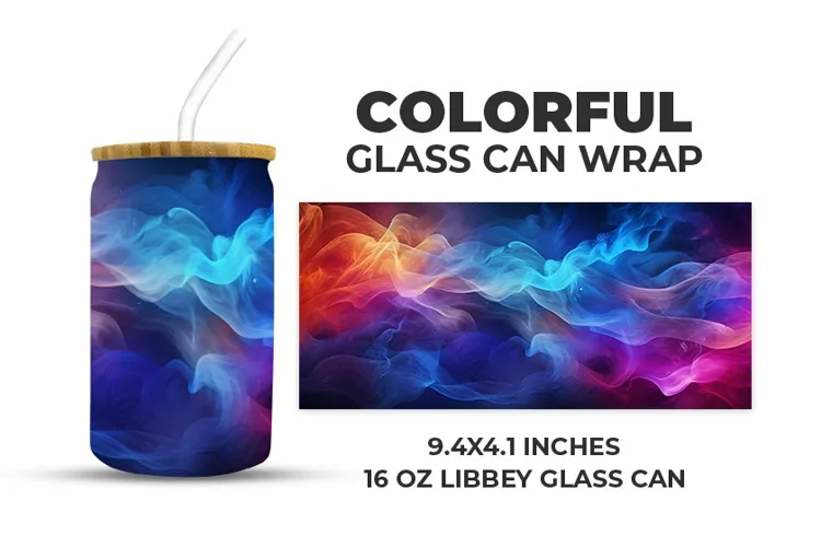 Colorful Glass Can Wrap