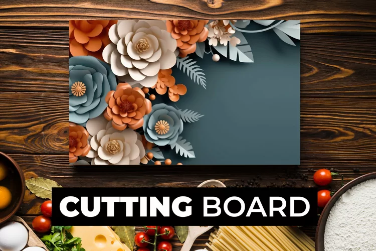 3D Flowers Cutting Board sublimation
