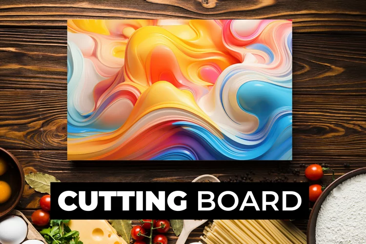 3D Multicolor Liquid Cutting Board Sublimation