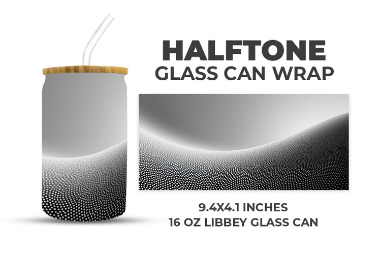 Halftone Glass Can Wrap example image 1