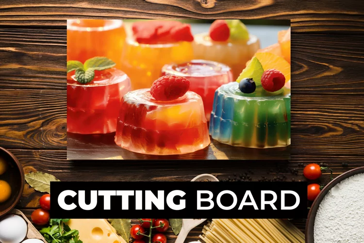 Colorful Gelatin Cutting Board Sublimation