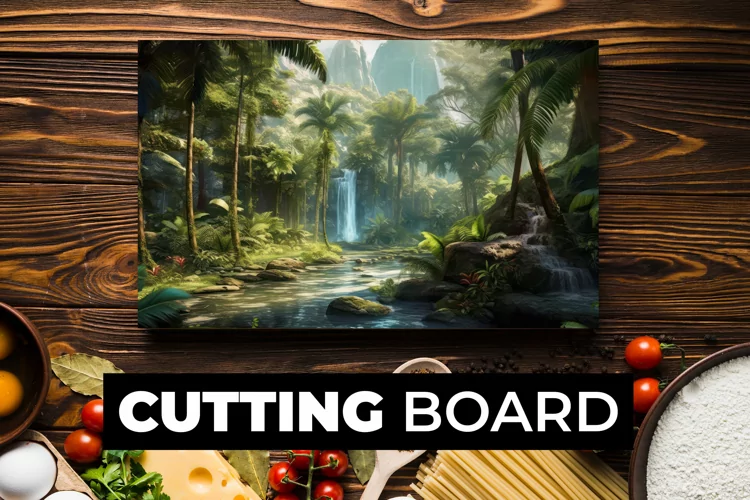 Watercolor Nature Cutting Board Sublimation