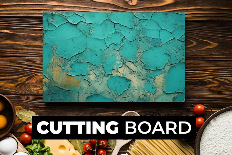 Green Crack Wall Cutting Board sublimation