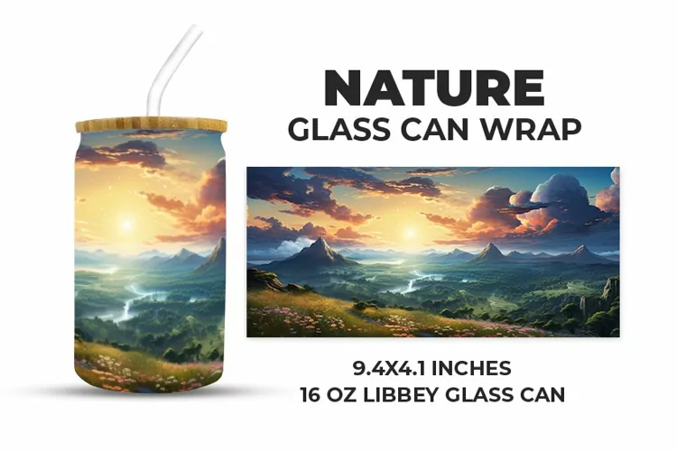 Nature Glass Can Wrap