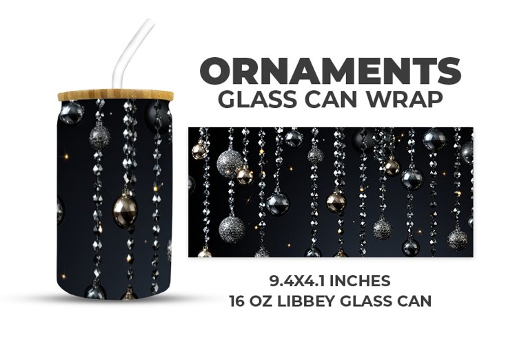 Ornaments Glass Can Wrap example image 1