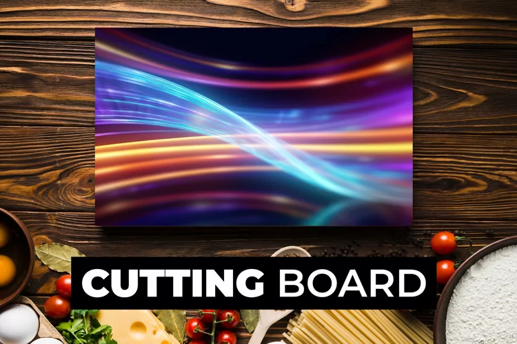 Colorful Lights Cutting Board Sublimation