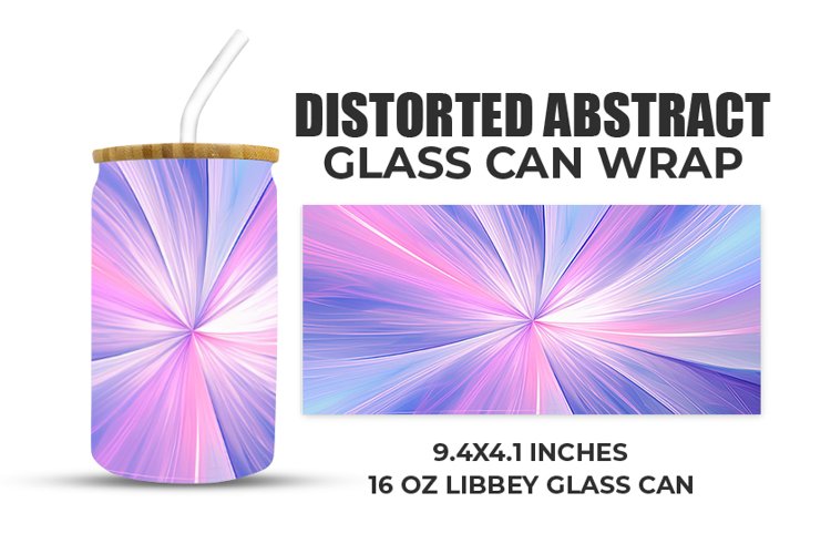 Distorted Abstract Glass Can Wrap example image 1
