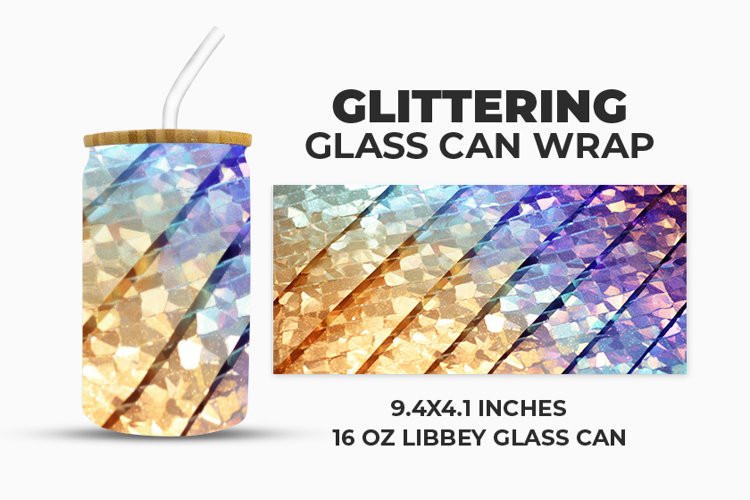 Glittering Glass Can Wrap example image 1