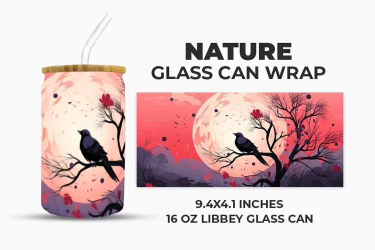 Nature Glass Can Wrap