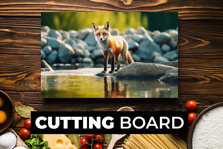 Fox Cutting Board sublimation